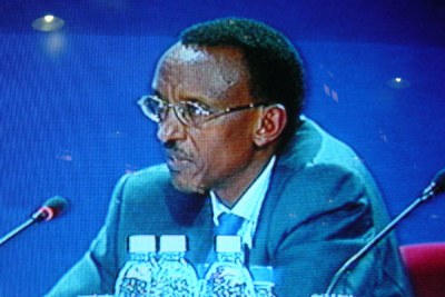 Rwandan president Paul Kagame.