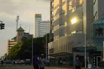 Harare street scene.