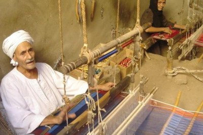 Egyptian silk weavers.