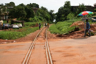 Railway line from Douala to Ngaoundéré.