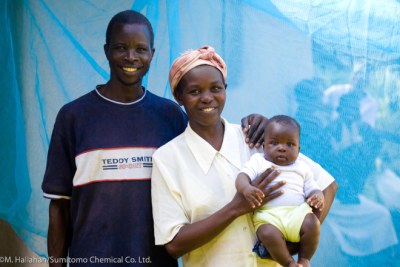 A bednet will make a difference in this young family's life