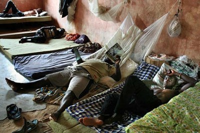 Recovering drug addicts in Guinea-Bissau: The Liberian government has signalled its determination to stop drugs flowing through West Africa.