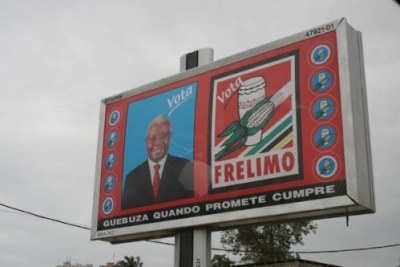 Mozambique's ruling Frelimo party has romped to victory in elections.