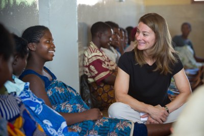 Melinda Gates meeting with pregnant women at the district hospital in Dowa, Malawi.File Photo