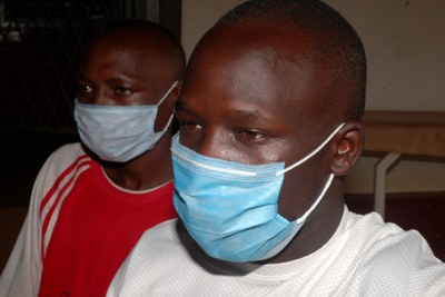 TB patients await treatment at Mulago Hospital in Uganda.