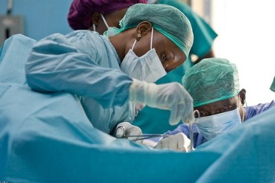Doctor performing an operation (file photo).