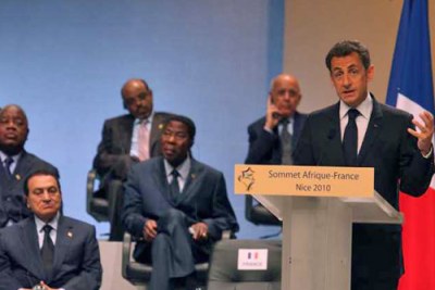 Séance d'ouverture du Sommet France Afrique 2010 à Nice