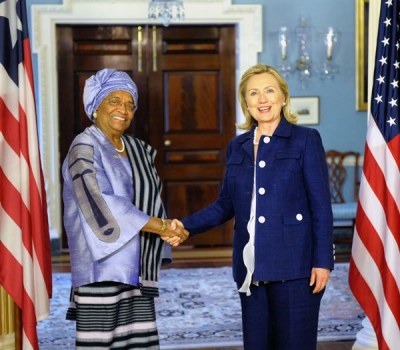 Liberian President Ellen Johnson Sirleaf Visits Washington DC