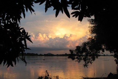 Sunset over Nile River.