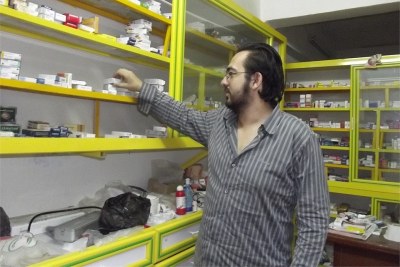 A pharmacist in Cairo.