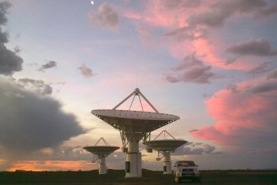 South Africa is currently building a mid-frequency demonstrator radio telescope alongside the proposed SKA core site.