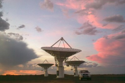 South Africa is currently building the Karoo Array Telescope, or MeerKAT, alongside the proposed SKA core site.
