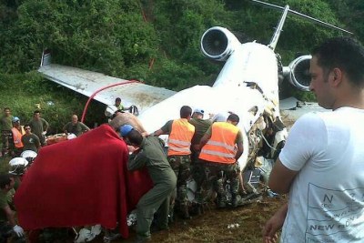 Le Jet privé qui transportait Augustin Katumba Mwanke s'est écrasé, à quelques encablures de l'aéroport de Kavumu, à Bukavu.