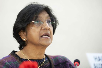 United Nations High Commissioner for Refugees, Navanethem Pillay (file photo).