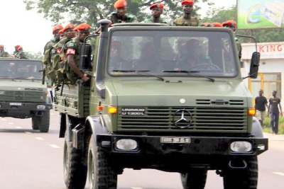Patrouille des FARDC contre les rebelles en RDC