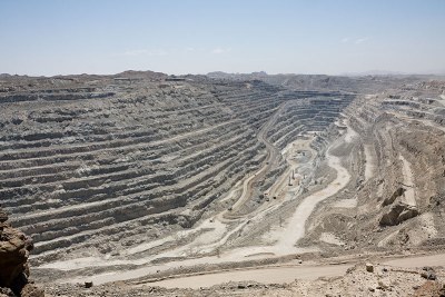 Uranium mine in Swakopmund, Namibia.