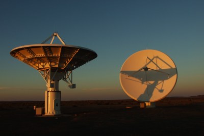A portion of the Karoo Array Telescope - known as KAT-7.