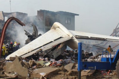 Dana aircraft crash site.