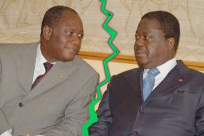 President Alassane Ouattara and former President Henri K Bedié.