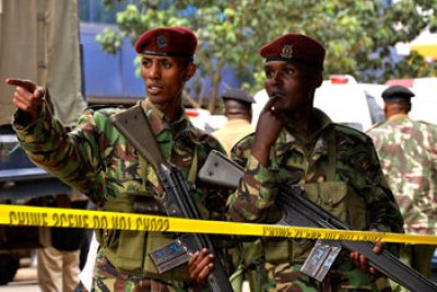Police officers in Nairobi, Mombasa, Eldoret, Nakuru and some other parts of the country had staged a go-slow (file photo).