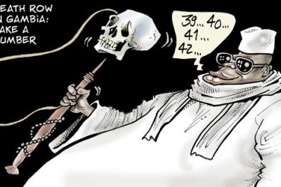 Catoon on Gambia executions