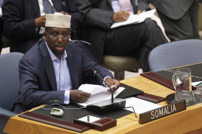 Sheikh Sharif Sheikh Ahmed, former President of the Transitional Federal Government of the Somali Republic.
