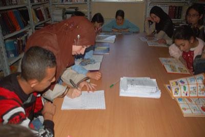 Salle de lecture en Algérie