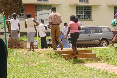 Students in Kyambogo university.