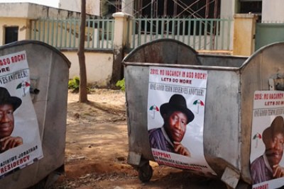 President Goodluck Jonathan campaign posters
