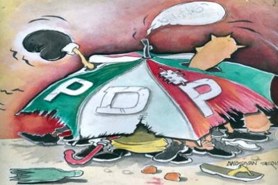 Seven PDP governors are in a leadership struggle.