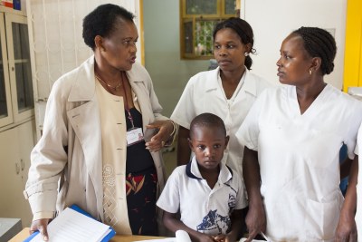 Margarida Matsinhe (left) has worked in vaccine delivery in Mozambique for more than 30 years.
