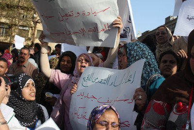 Egyptian women on International Women Day (file photo).