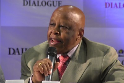 Festus Moghae, former president of Botswana, presiding at the Daily Trust dialogue in Abuja.