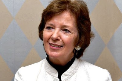Mary Robinson, l’envoyée spéciale de l’Onu pour la région des Grands Lacs