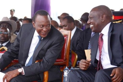 President Uhuru Kenyatta and Deputy William Ruto (file photo).