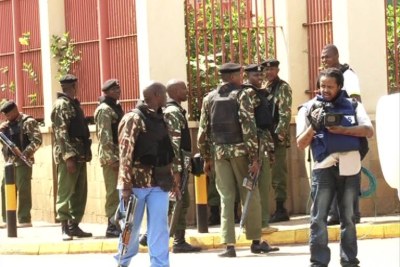 Police and the government have come under fire over press intimidation following an expose on the army looting during the search and rescue at the Westgate mall (file photo).