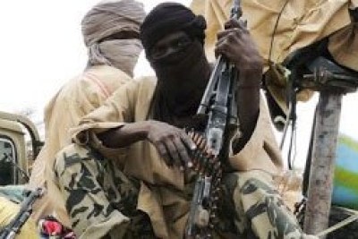 Armed  Boko Haram insurgents.