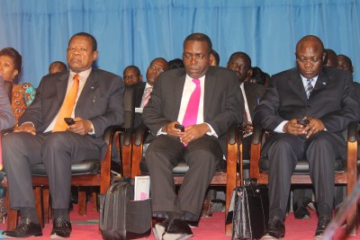 Une vue d'ensemble de quelques membres du gouvernement de la RDC à l'assemblée nationale.