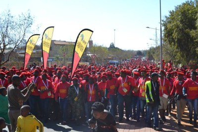 EFF supporters: Most parties, except the EFF, supported the bill. It was referred to the National Council of Provinces (file photo).