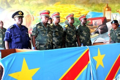 Les juges militaires membres de la Haute Cour militaire en 2011 à Kinshasa.