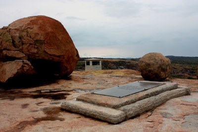 The Grave of Cecil John Rhodes at Matopos Hills in Zimbabwe.