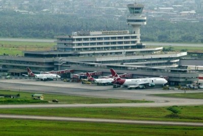 Murtala Mohammed International Airport, Lagos, Nigeria.