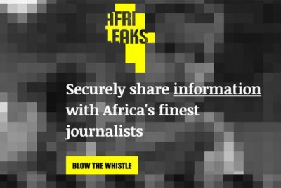 Homepage layout of AfriLeaks.