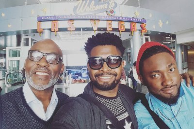Richard Mofe-Damijo, Basketmouth and Uti Nwachukwu will join international stars in Las Vegas for the first-ever selfie from space.