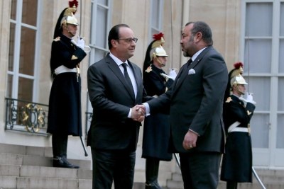 Sa Majesté Mohammed VI, reçu à l’Élysée par François Hollande