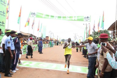 An Okpekpe Road Race contestant (file photo).