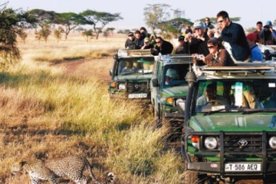 Tourists at the Serengeti National Park (file photo)