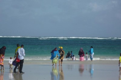 La plage du Lido à Mogadiscio.