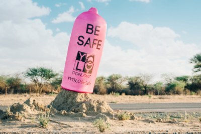 Do not get distracted when you travel to the coast. This giant condom fixed over a termite mound along the road to Swakopmund is the brainchild of local advertising agency, Advantage Y&R. The idea is to constantly remind people on holiday, to Be Safe, especially if a holiday party gets hot.
