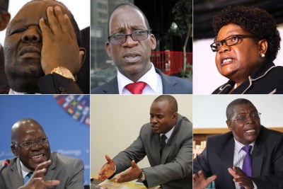 Prominent opposition party leaders in Zimbabwe who plan to battle Mugabe in the 2018 elections.